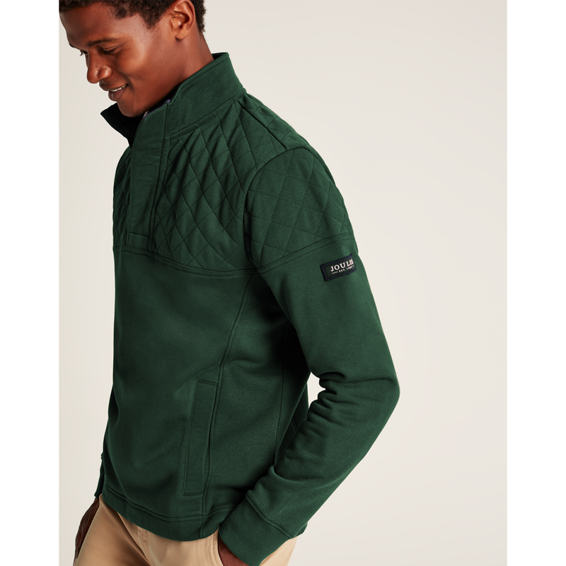 Joules Men's Darrington Quarter Zip Sweater - Racing Green-4